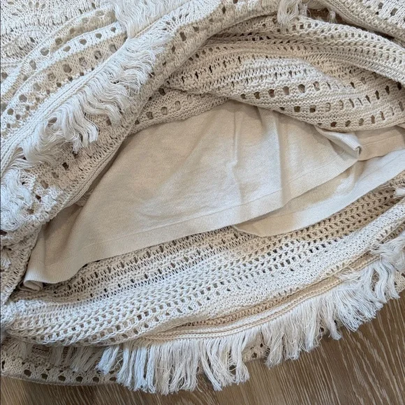 Boden Crochet Fringe Top and Skirt SET Size XS Top Size S Skirt - Picture 8 of 11